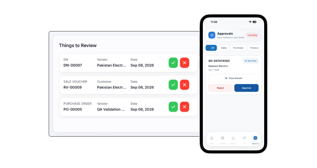 Alerts & Approvals
