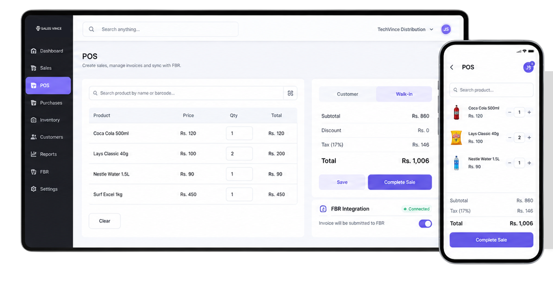 POS with FBR integration